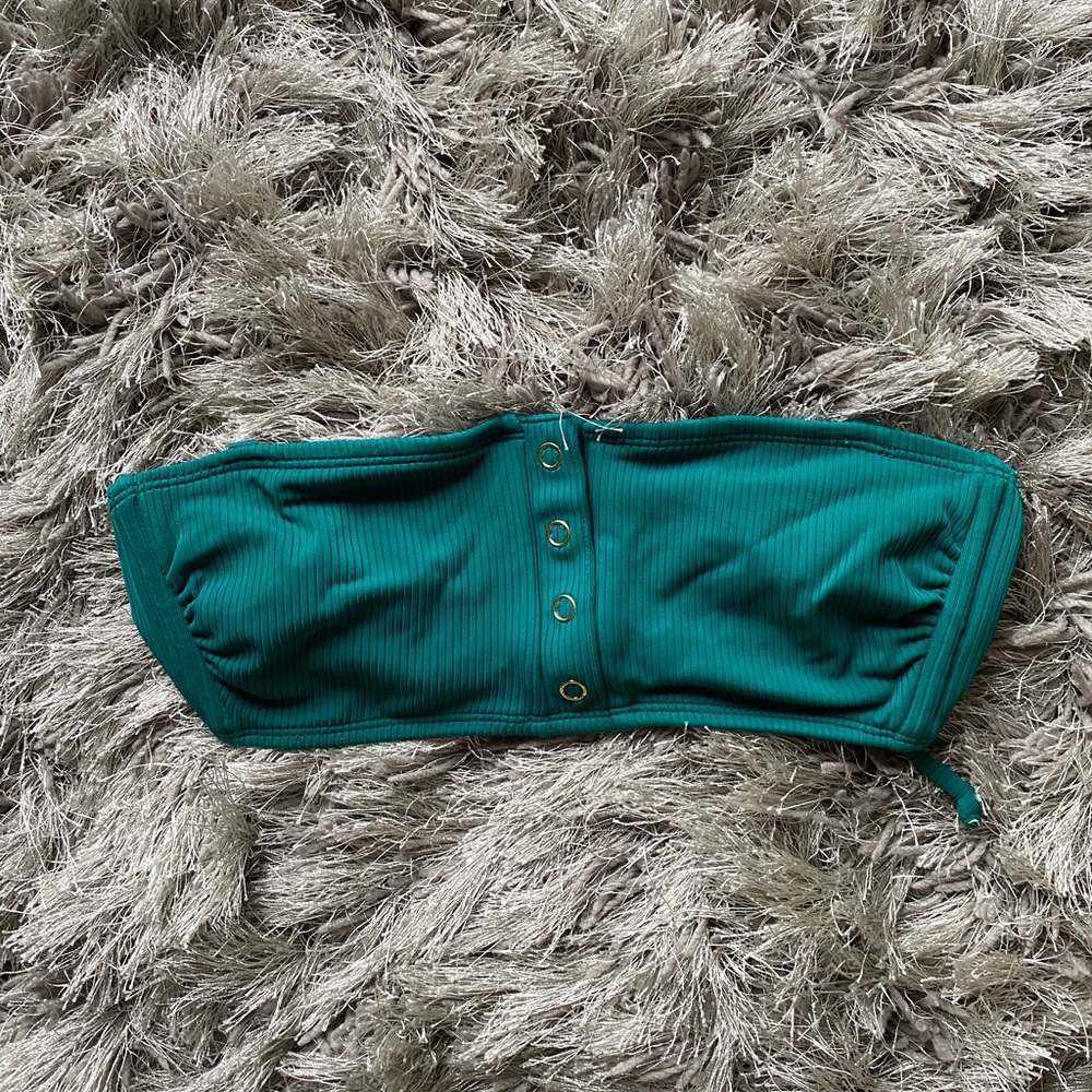 Green bikini tube top